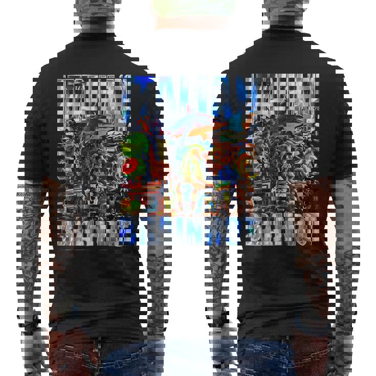 イタリア料理ブレインロット メンズTシャツ バックプリント