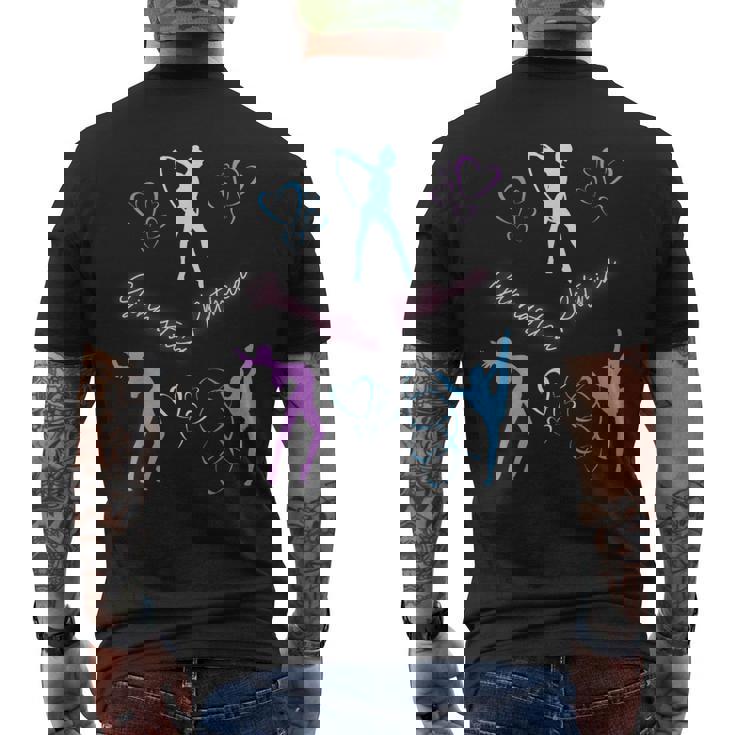 イタリア新体操 イタリア 体操 ハート メンズTシャツ バックプリント