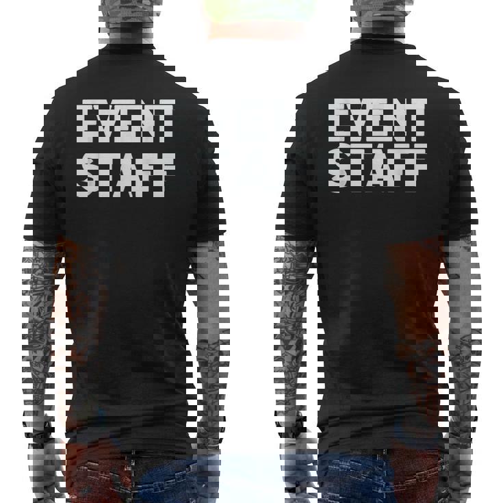 イベントスタッフ メンズTシャツ バックプリント
