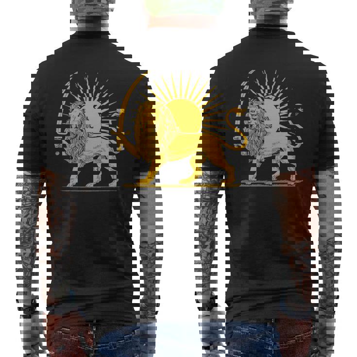 イラン国旗 ライオン サン ペルシャプライド イランtシャツ 長袖tシャツ メンズTシャツ バックプリント