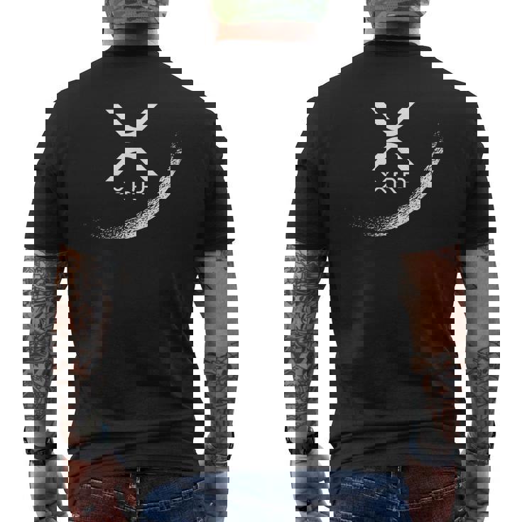 インターネットマネー 暗号通貨 リップル Xrp 月 メンズTシャツ バックプリント