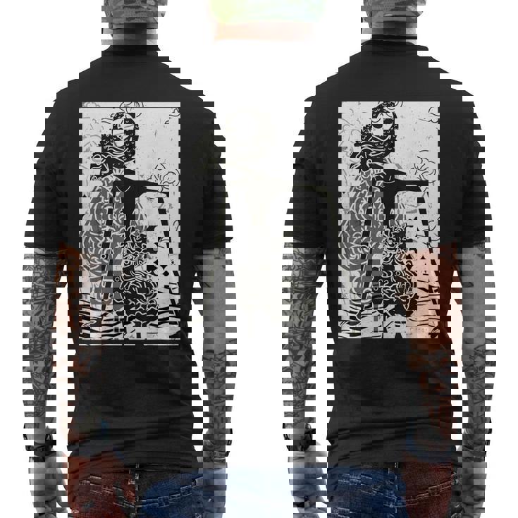 インドネシアのワヤン メンズTシャツ バックプリント