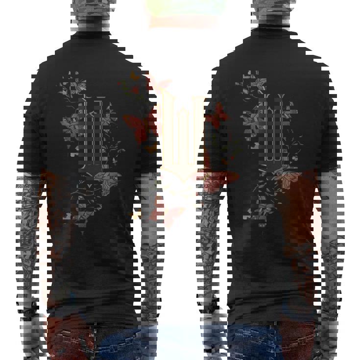 ウィキッドムービーロゴ W バタフライ メンズTシャツ バックプリント