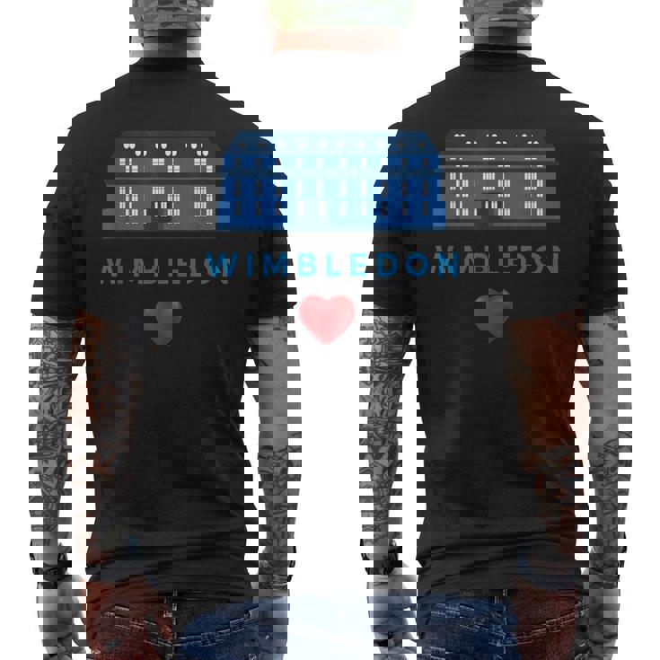 ウィンブルドンが大好き メンズTシャツ バックプリント