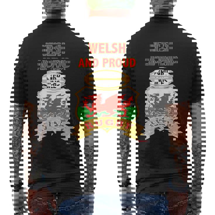 ウェールズ ラグビー ウェールズ レッドドラゴン メンズTシャツ バックプリント