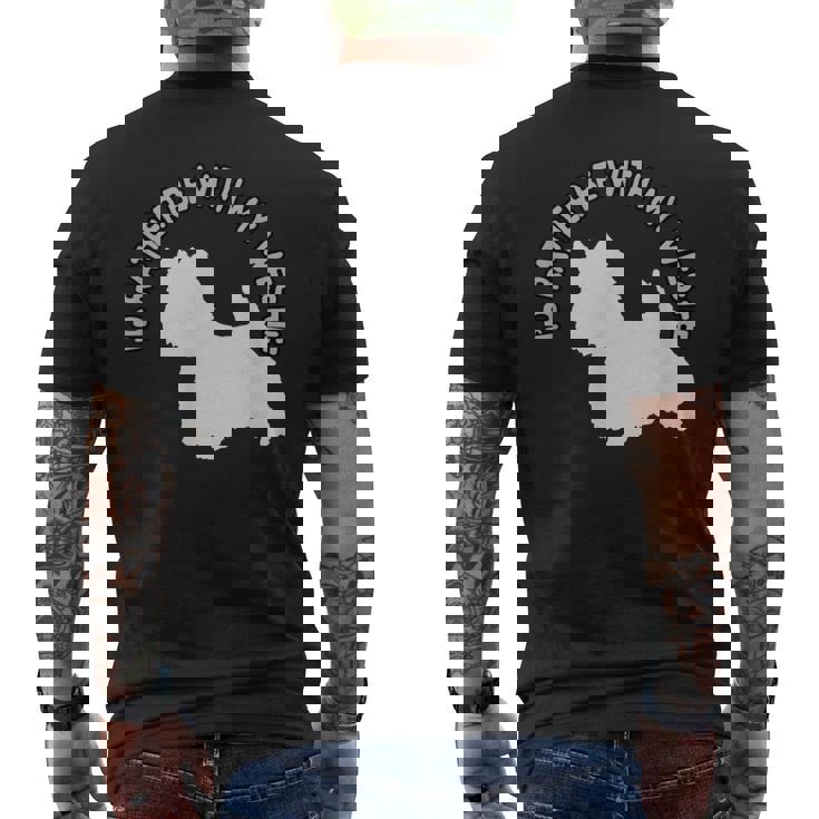 ウエスト・ハイランド・テリア-ウェスティと一緒にいたい メンズTシャツ バックプリント