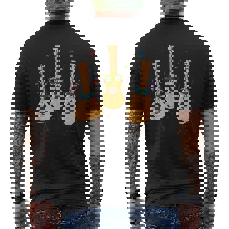 ウクレレダンス ウクレレパーティー 夏の音楽家 メンズTシャツ バックプリント