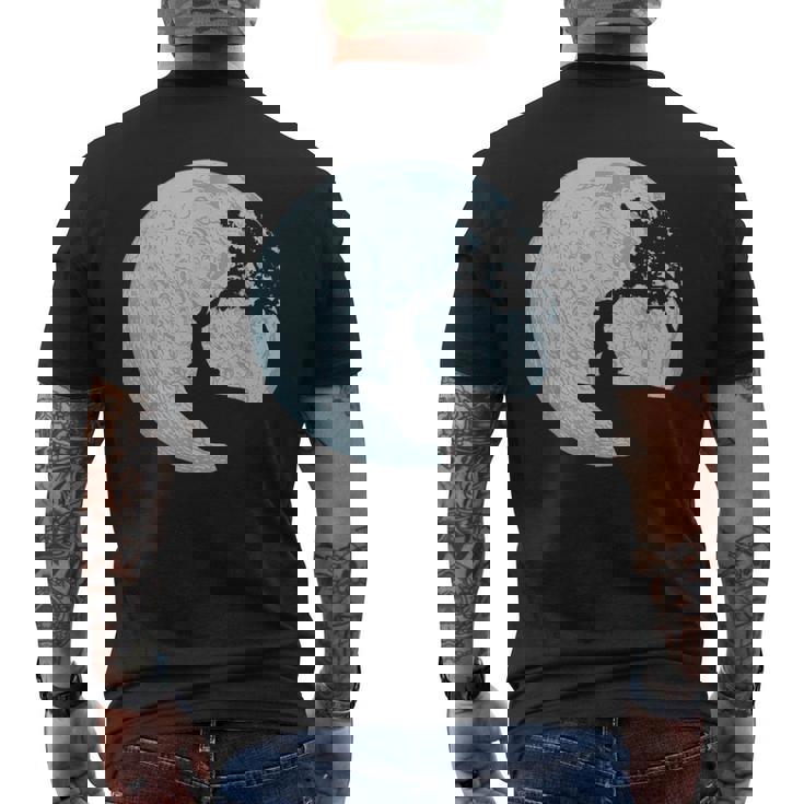 ウサギのギフトアイデア ウサギ 月 イースターバニー メンズTシャツ バックプリント