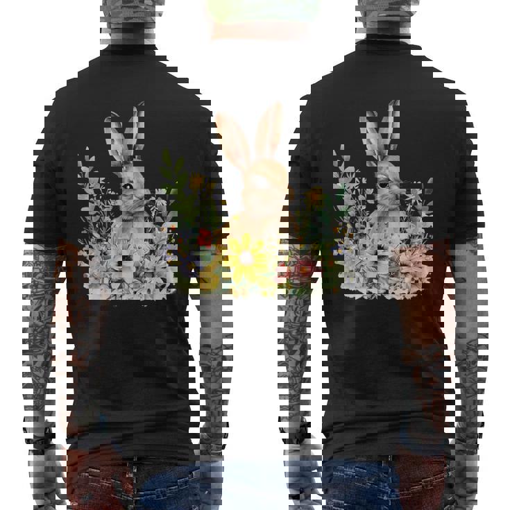 ウサギの恋人 グラフィックデザイン ウサギ オーナー。 メンズTシャツ バックプリント