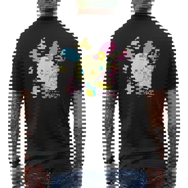 ウサハナ ケーキ メンズTシャツ バックプリント