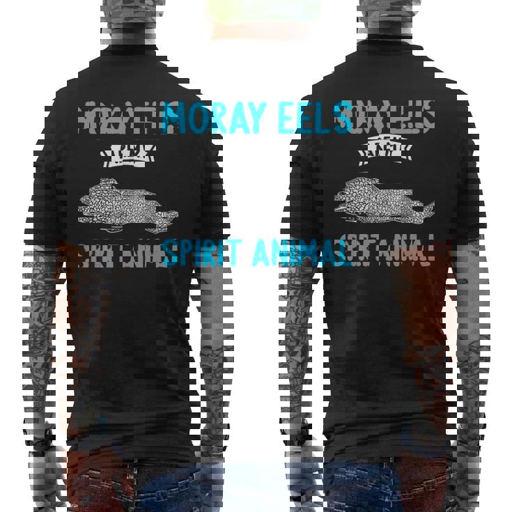 ウツボは私の精霊動物ウツボ メンズTシャツ バックプリント