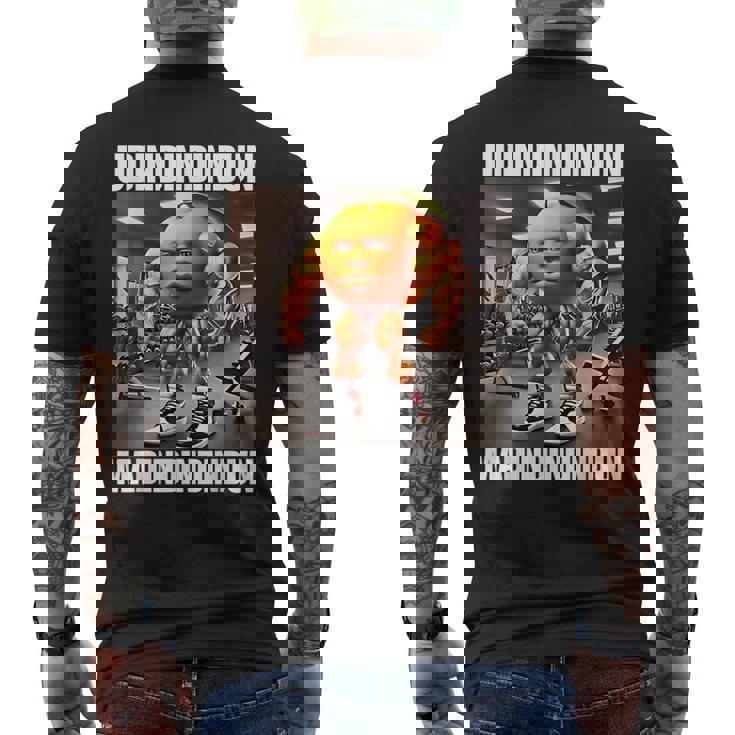 ウディンドゥン-イタリアンブレインロットミーム メンズTシャツ バックプリント