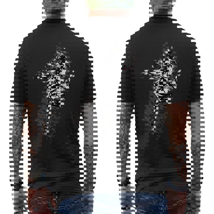 ウマ娘 プリティーダービー キタサンブラック メンズTシャツ バックプリント