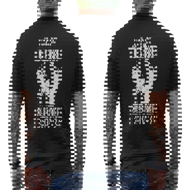 ウークワーカー チェーンソー ロガー アーボリスト メンズTシャツ バックプリント