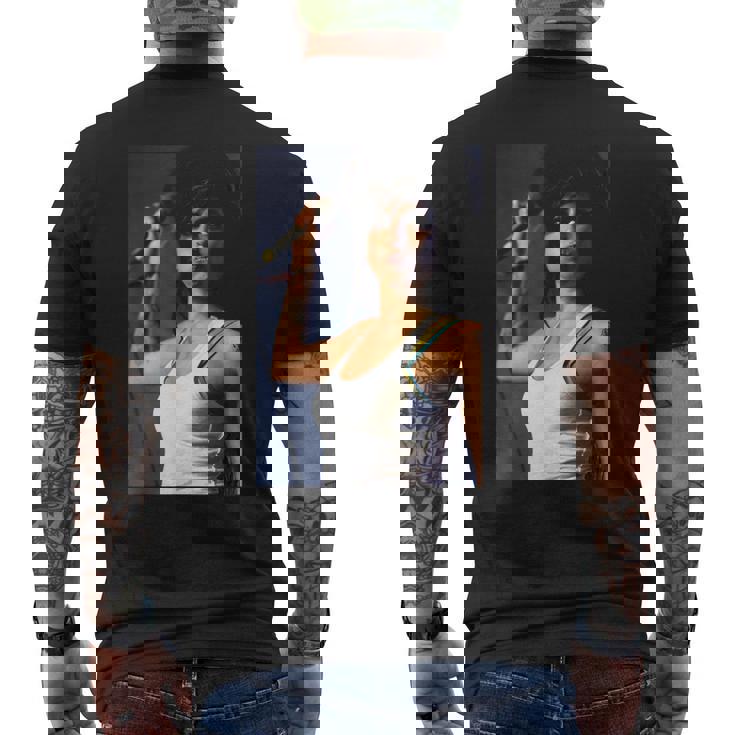 エイミー・ワインハウス・ライブ・コーチェラ・フェスティバル・カリフォルニア メンズTシャツ バックプリント