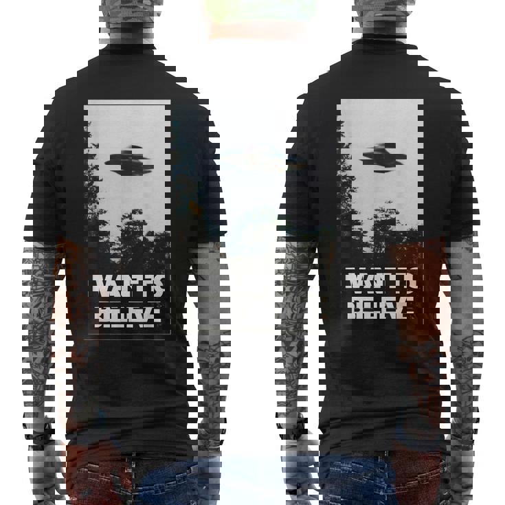 エイリアン Ufo ハンターシャツ I Want To Believe メンズTシャツ バックプリント