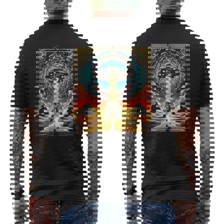 エジプトufo古代スターゲート Egypt Ufo Ancienttargate メンズTシャツ バックプリント