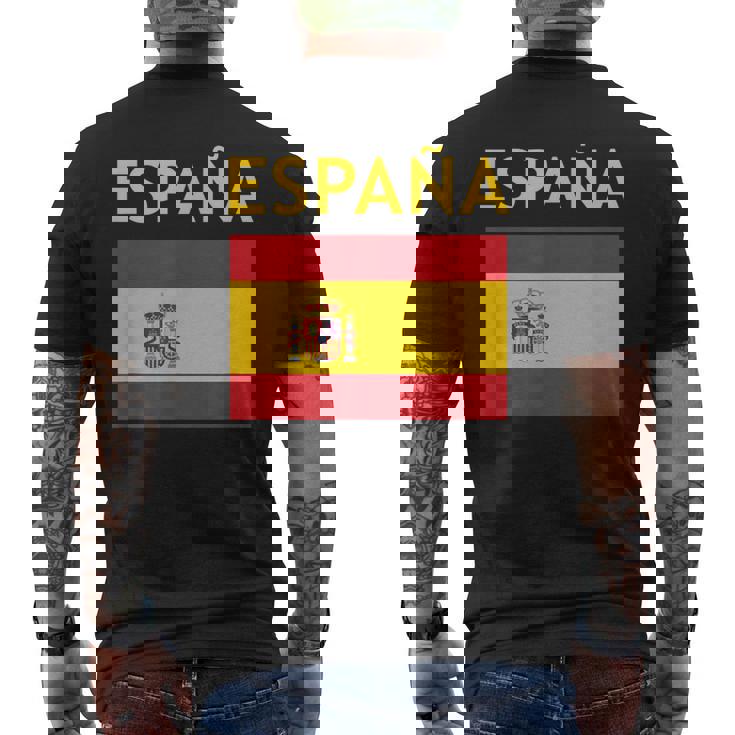 エスパーニャ ヴィンテージ スペイン国旗 スペインお土産 エスパーニャプライド メンズTシャツ バックプリント