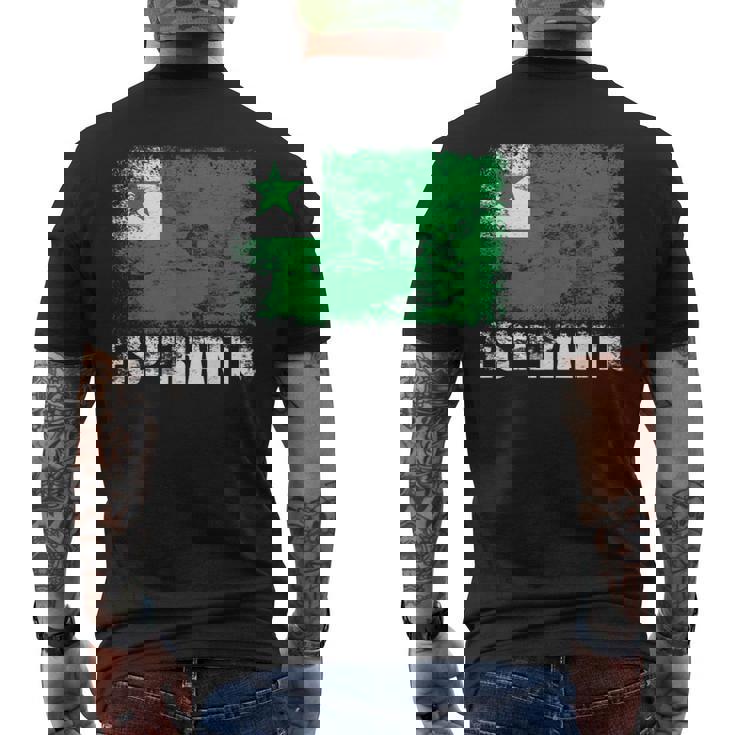 エスペラント国旗tシャツ メンズTシャツ バックプリント