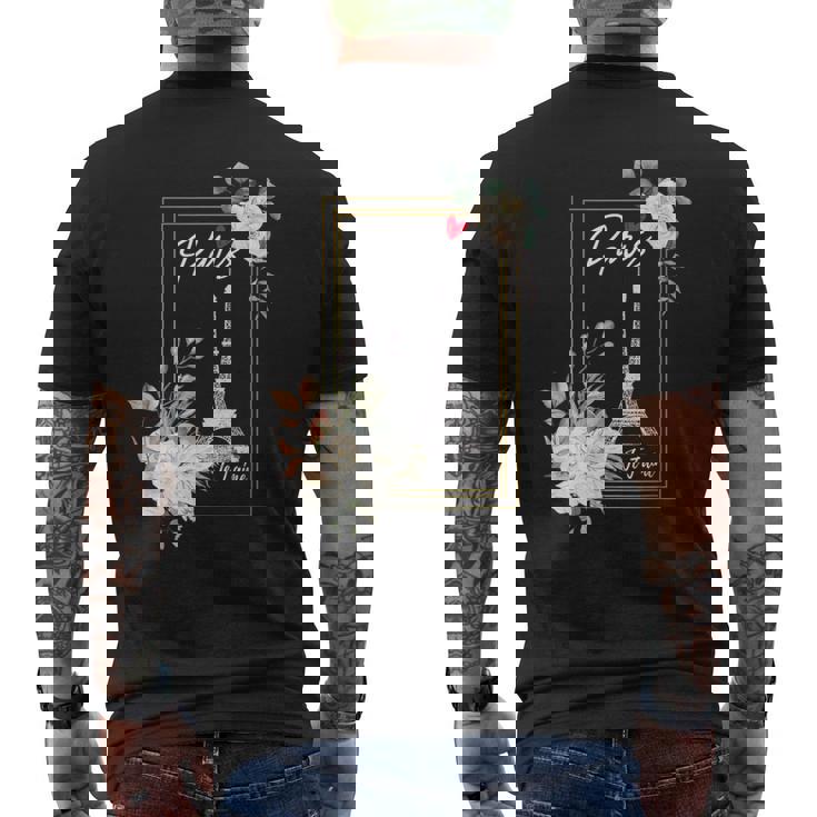 エッフェル塔 パリ ホリデー フランス お土産 メンズ レディース キッズ メンズTシャツ バックプリント