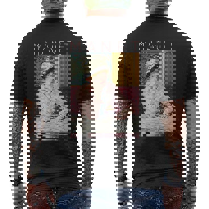 エドゥアール・マネ プラム 芸術家のための芸術 メンズTシャツ バックプリント