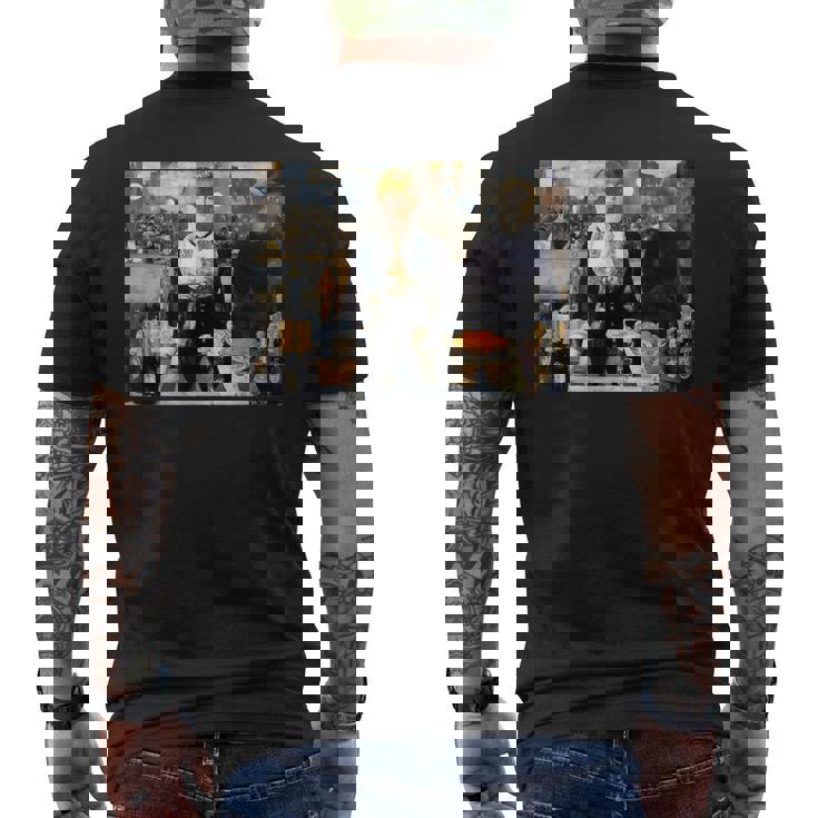 エドゥアール・マネの「フォリー・ベルジェールのバー」 メンズTシャツ バックプリント