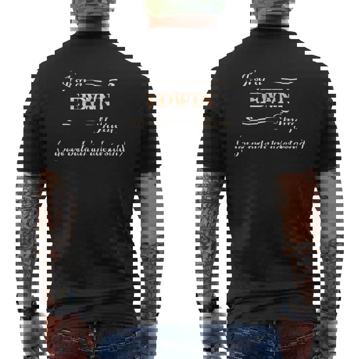 エドウィンのことなんて、あなたにはわからないでしょうね メンズTシャツ バックプリント