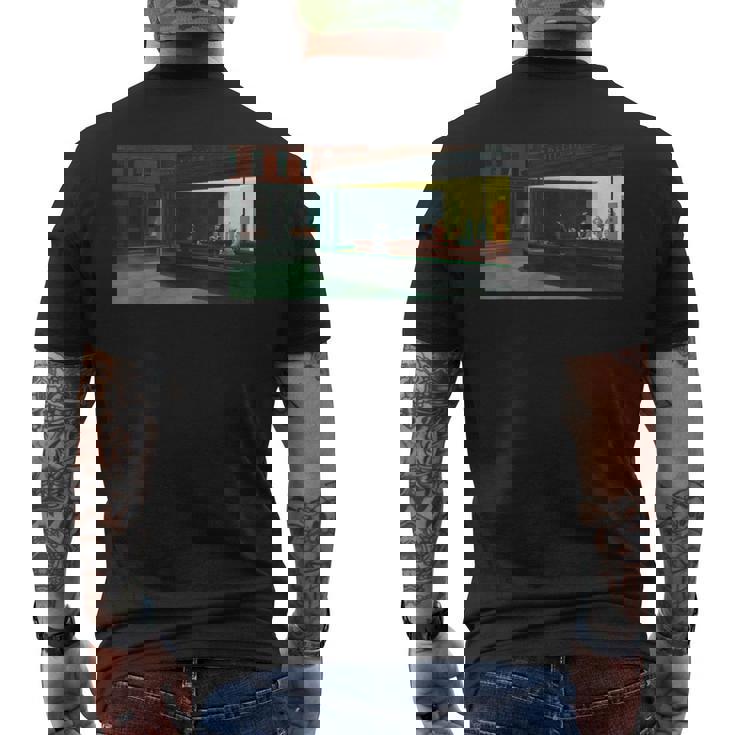 エドワード・ホッパーズ・ナイトホークス メンズTシャツ バックプリント