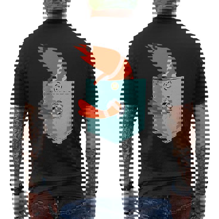 エビtシャツ、エビキッズ、エビガール、エビ好き。 メンズTシャツ バックプリント