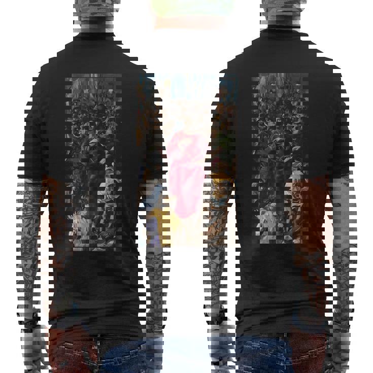 エル・グレコ作 キリストの脱衣 1579 メンズTシャツ バックプリント