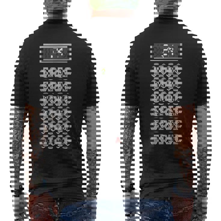 エレベーターボタン ファニーエレベーター メンズTシャツ バックプリント