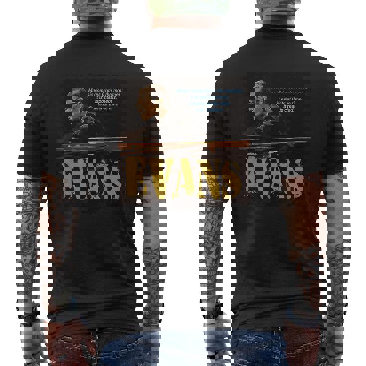 エヴァンス ジャズ 知恵 ピアニスト ミュージシャン メンズTシャツ バックプリント