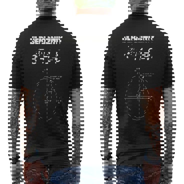 オイラーのアイデンティティ数学方程式 メンズTシャツ バックプリント