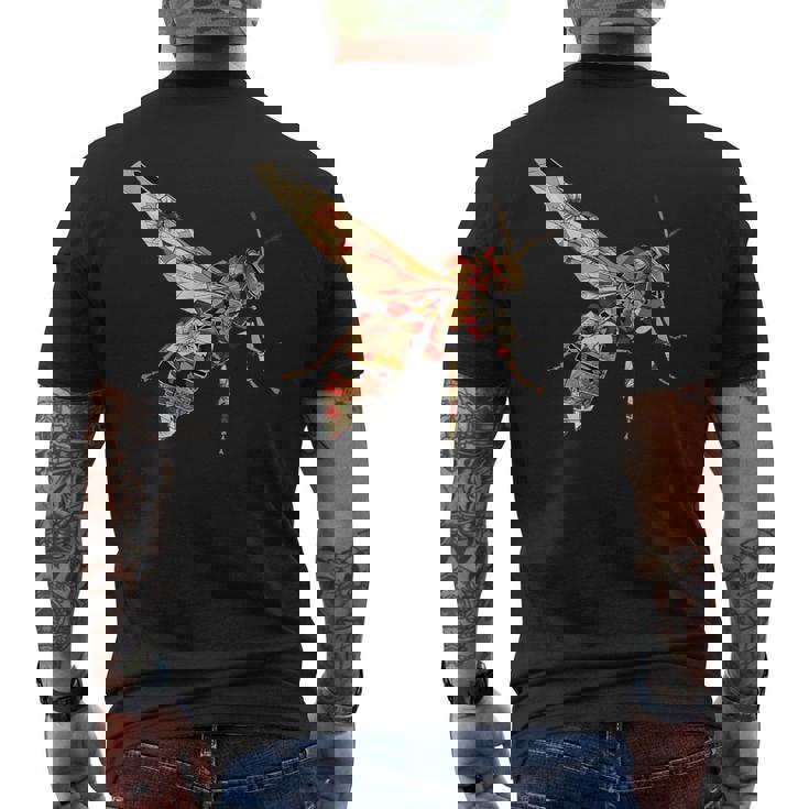 オオスズメバチ ニホンサクラスズメバチ メンズTシャツ バックプリント