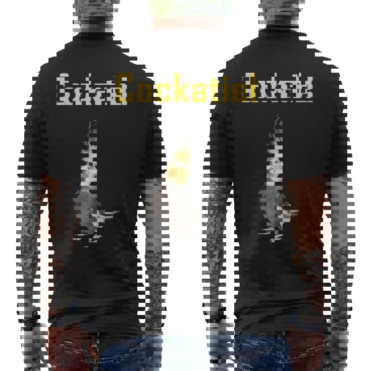 オカメインコ、オカメインコの飼い主のための面白いアイデア。 メンズTシャツ バックプリント