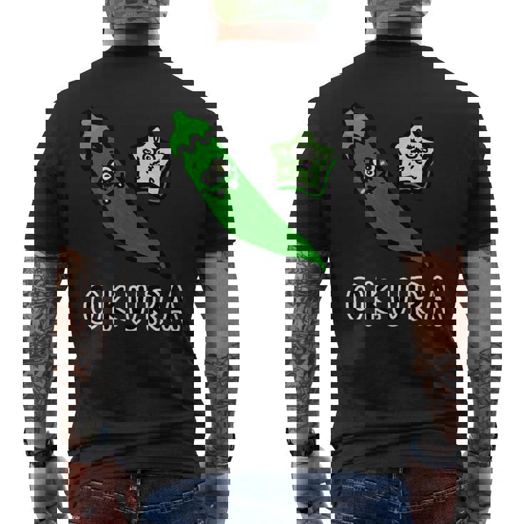 オクラさん メンズTシャツ バックプリント