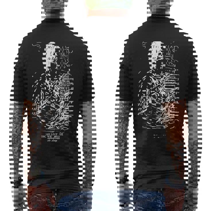 オスカー・ワイルド At Work By オーブリー・ビアズリー 1893 メンズTシャツ バックプリント