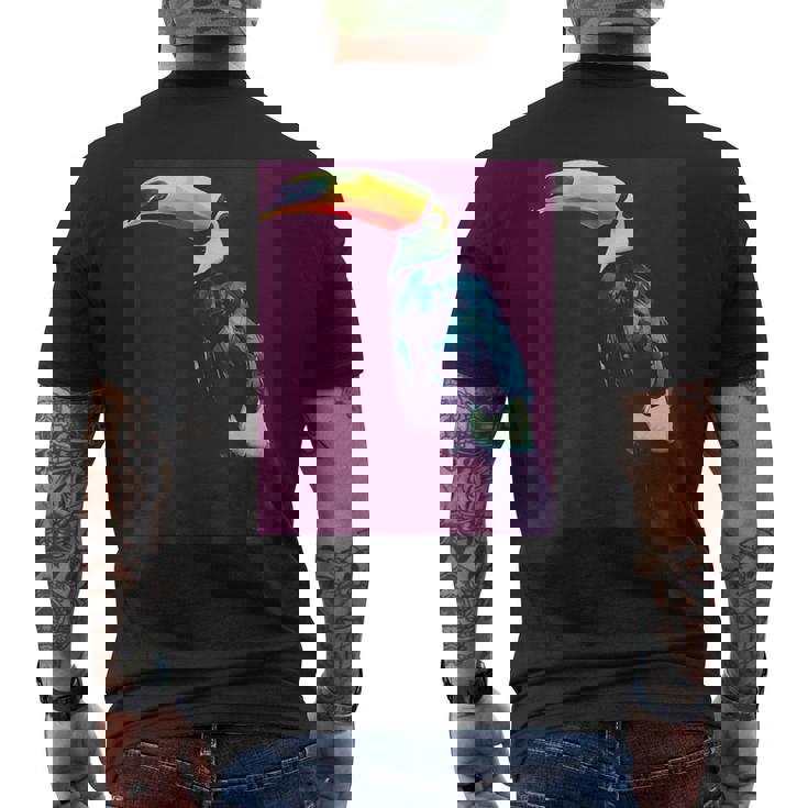 オニオオハシ 鳥 メンズTシャツ バックプリント