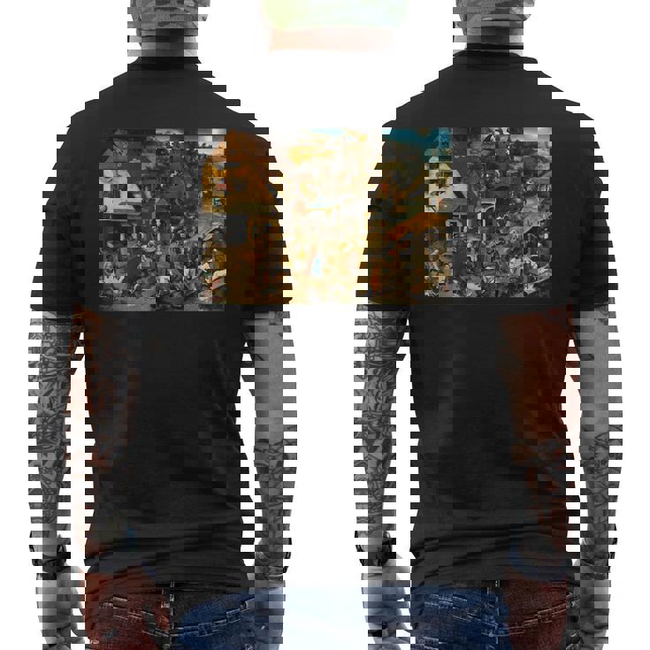 オランダのことわざ ピーテル・ブリューゲル 長老 1559 メンズTシャツ バックプリント