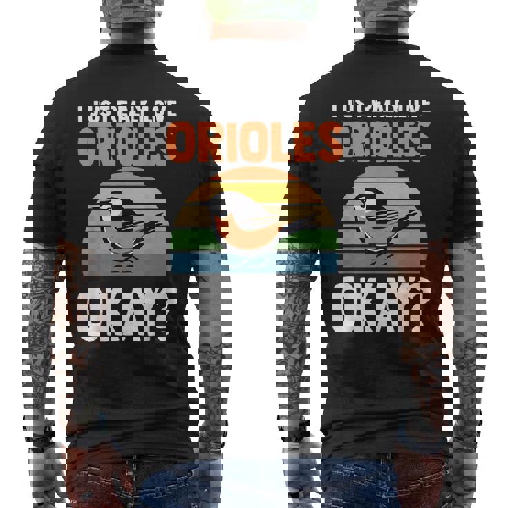 オリオールズが本当に好きだいいか？オリオール メンズTシャツ バックプリント