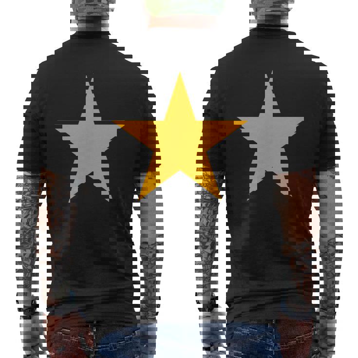 オレンジスター 複数の色 メンズTシャツ バックプリント