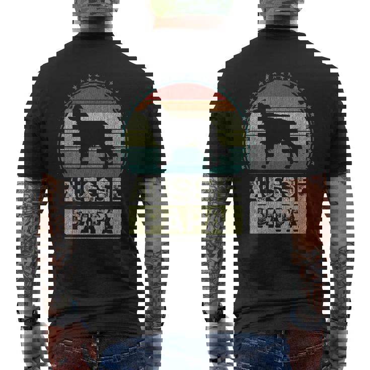 オージー・パパ オーストラリアン・シェパード メンズTシャツ バックプリント