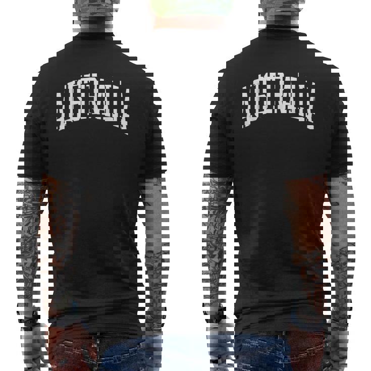 オーストラリアカレッジ大学スタイル メンズTシャツ バックプリント