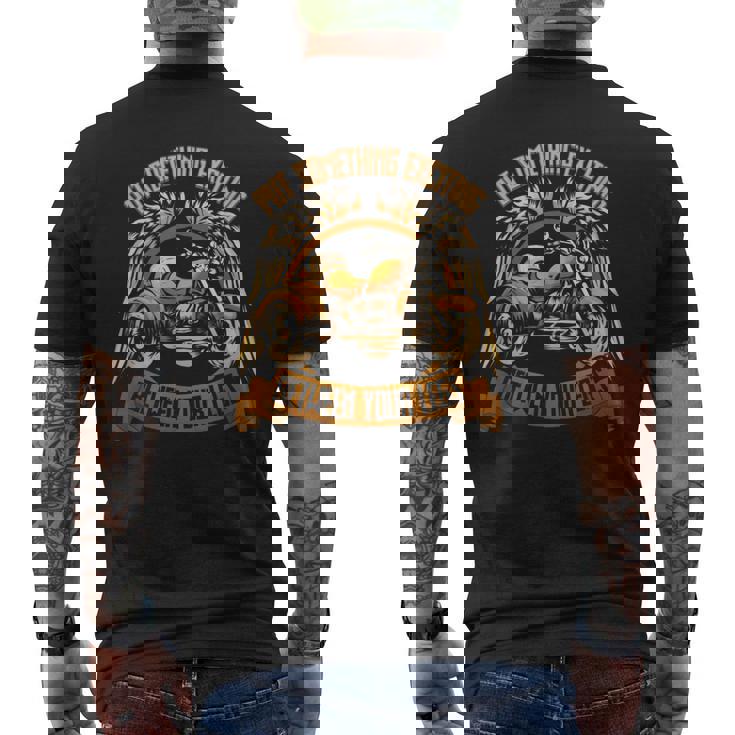 オートバイ トライク Motortrike 3輪 バイカーウィング ギフト メンズTシャツ バックプリント