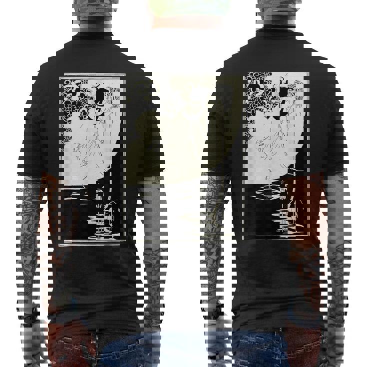 オーブリー・ビアズリーによるクライマックス メンズTシャツ バックプリント