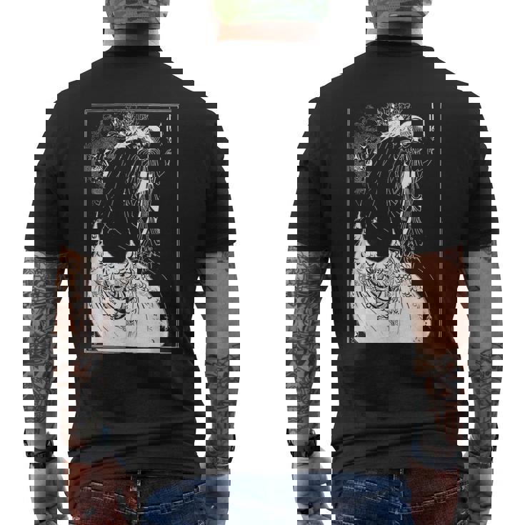 オーブリー・ビアズリーのピーコックスカート1893 メンズTシャツ バックプリント