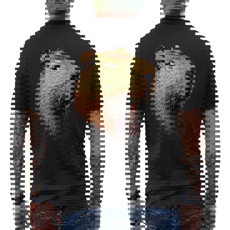 カピバラ Be Capy カピバラ げっ歯類 おもしろカピバラ Capybara メンズTシャツ バックプリント