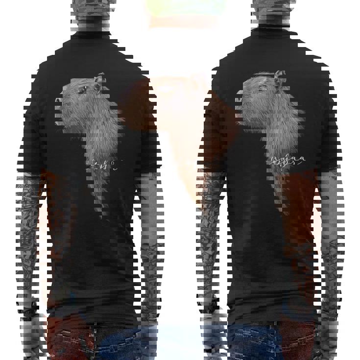 カピバラ グラフィック アート カピバラ Ro Ro Ro歯動物 アニマル ラバー メンズTシャツ バックプリント