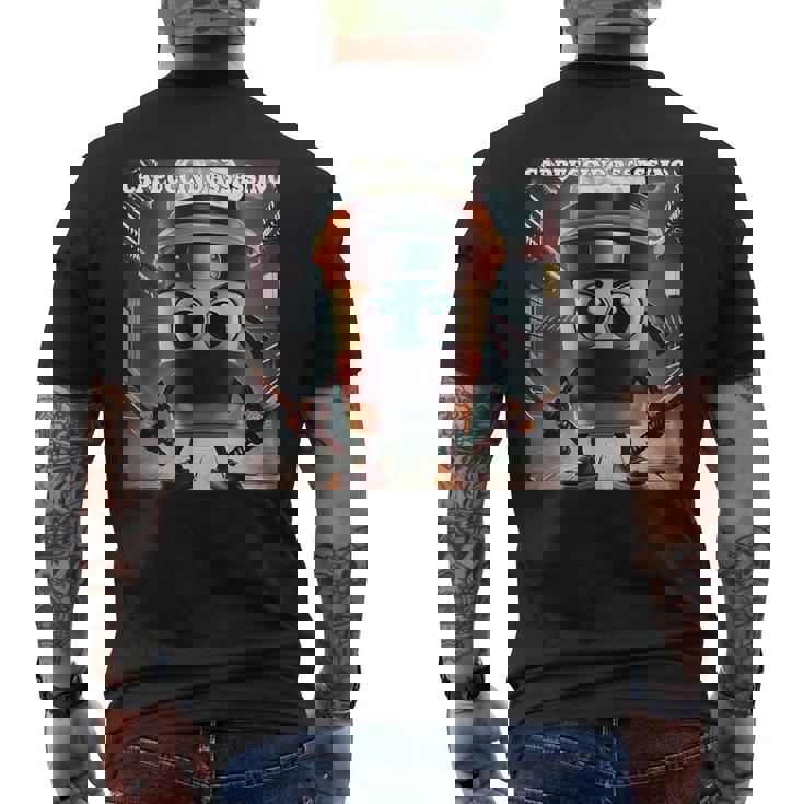 カプチーノ アサシノ ミーム メンズTシャツ バックプリント