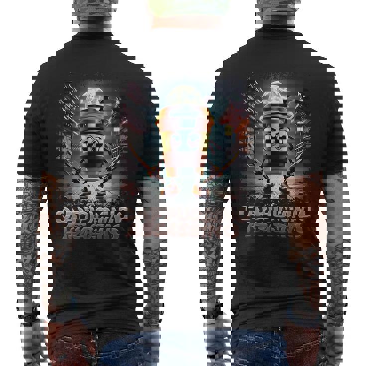 カプチーノ アサシーノ イタリアン ブレイン ミーム メンズTシャツ バックプリント